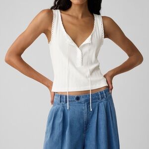 Gap × DÔEN Pointelle Tank Top